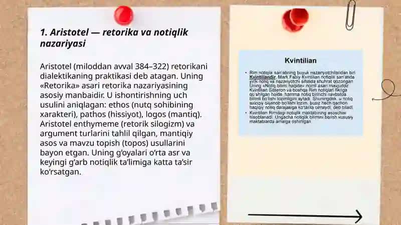 Aristotel — retorika va notiqlik nazariyasi 3
