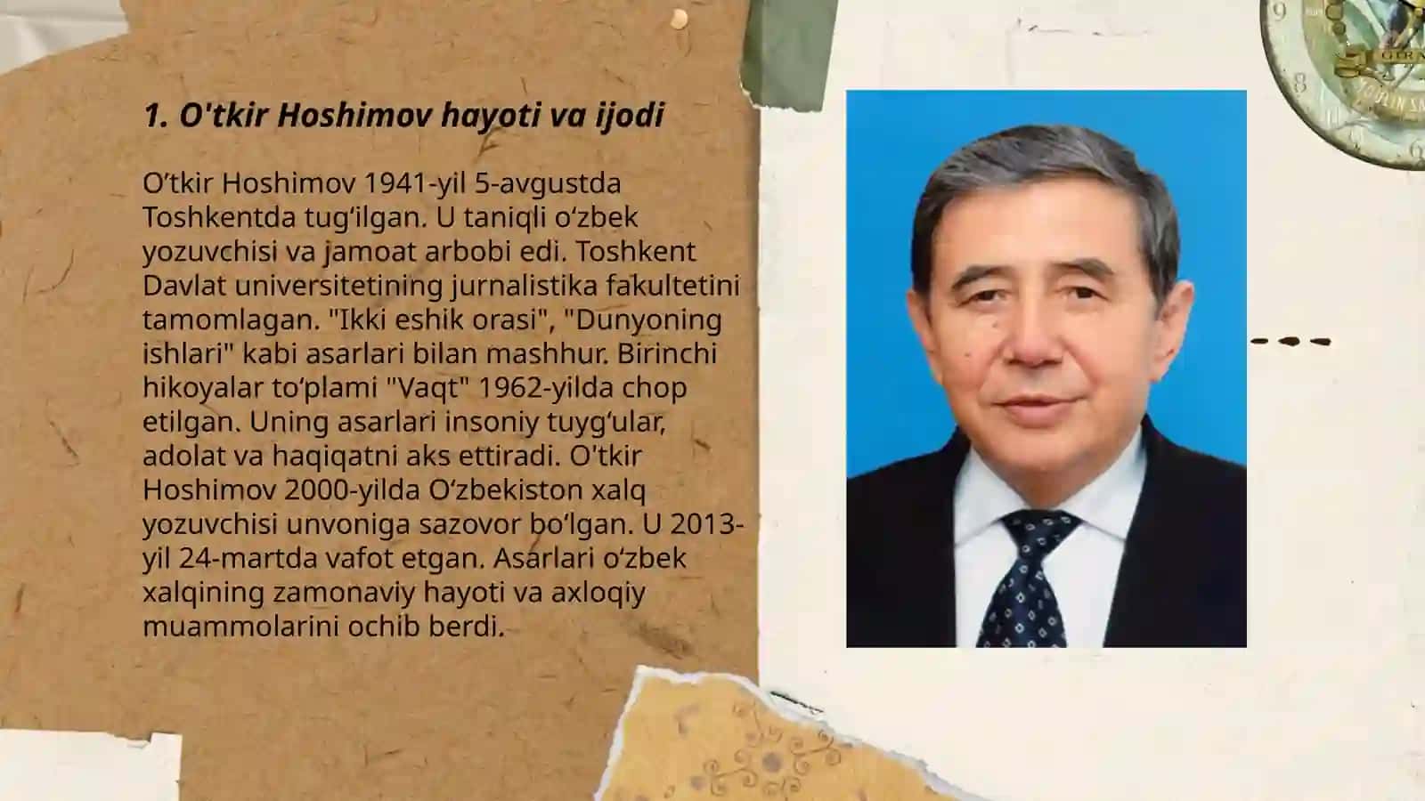 O’tkir Hoshimov Dunyoning ishlari qissasi tahlili 3