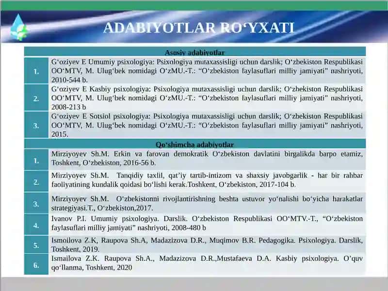 PSIXOLOGIYA FANINING PREDMETI 3
