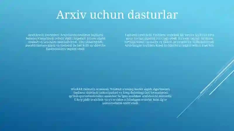 Fayllarni Arxivlash Dasturi 3