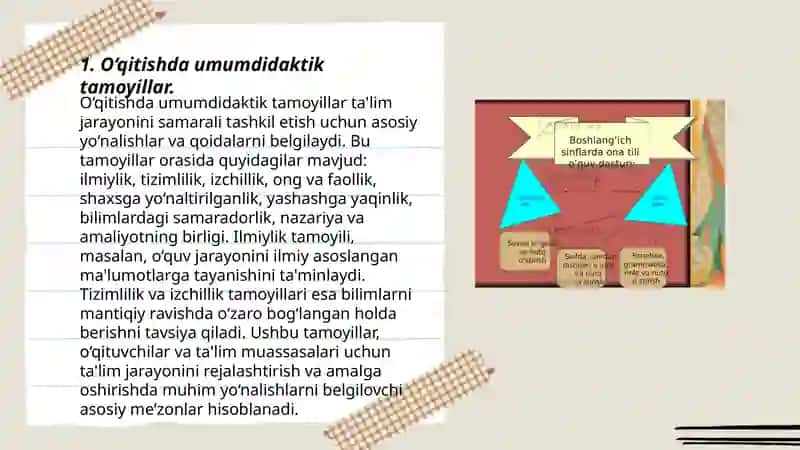 O'zbek tilini o'qitishning umumdidaktik va o'ziga xos tamoyillari 3