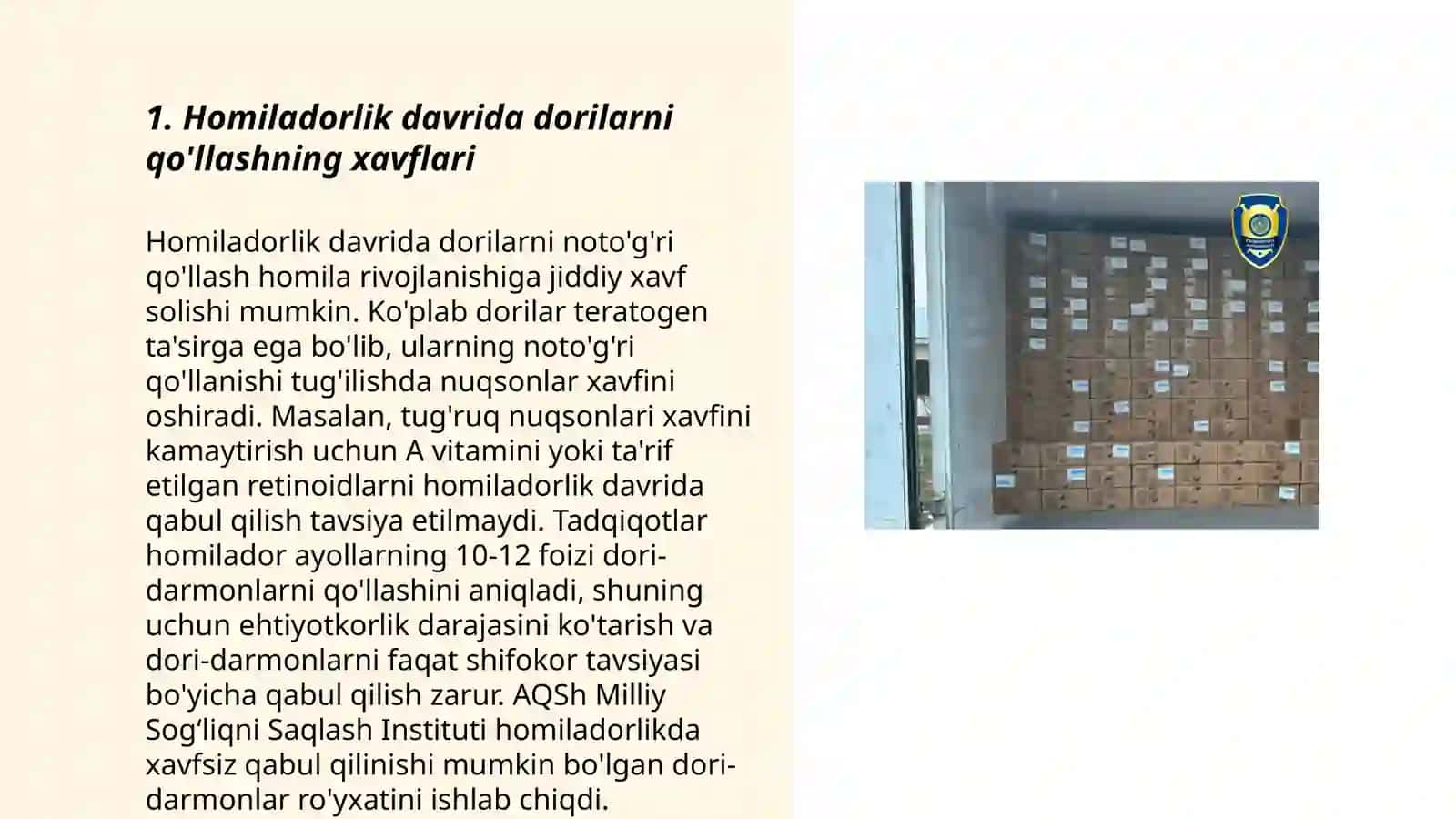 Homiladorlik davrida dorilarni qo'llashning xavflari 3