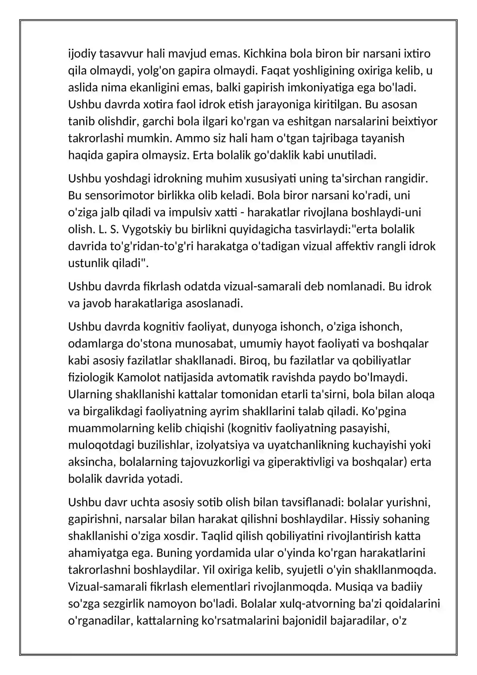 Gudaklik davrida sensomotor rivojlanishning shart sharoitlari 3