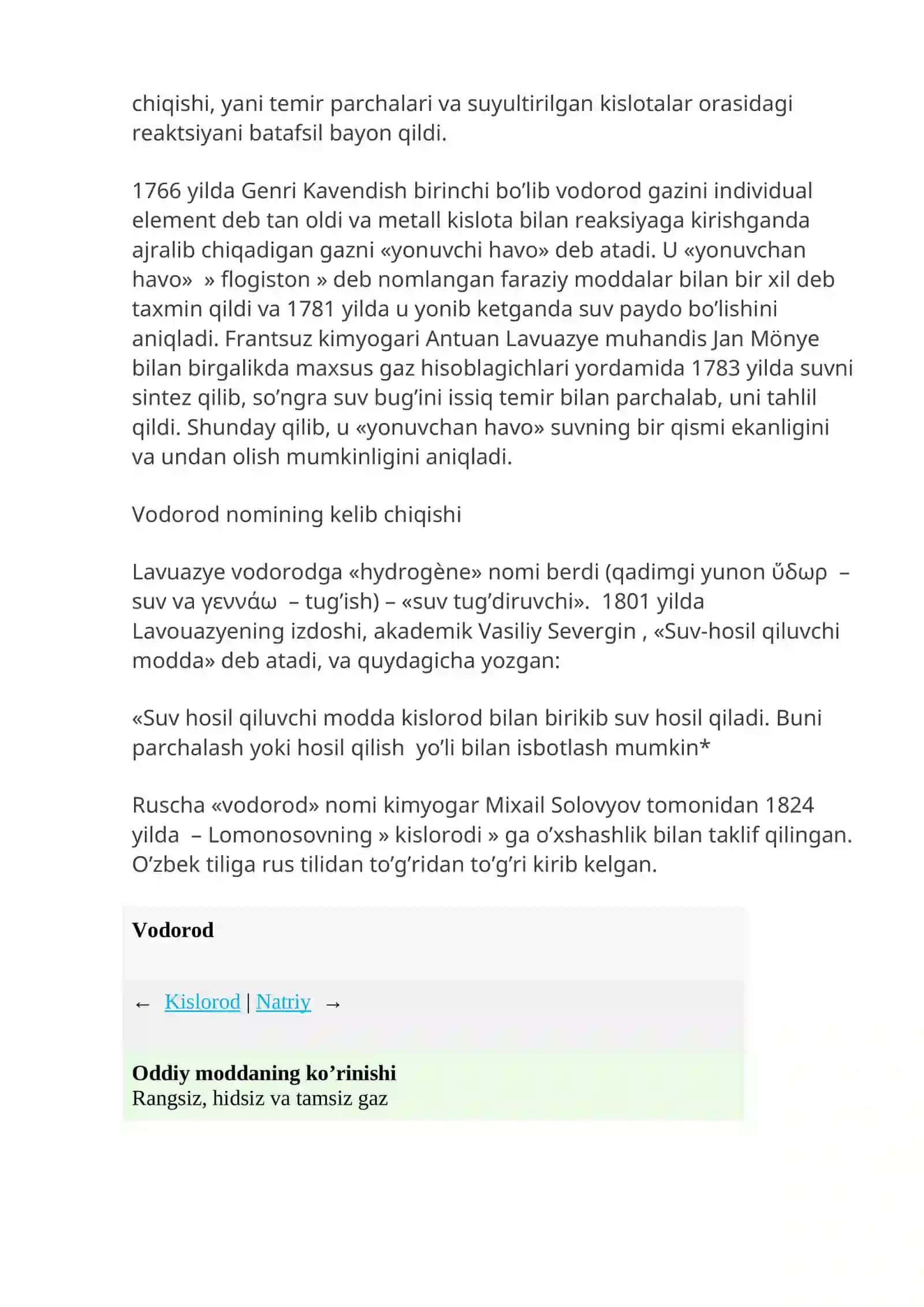 Vodorod elemanti 3
