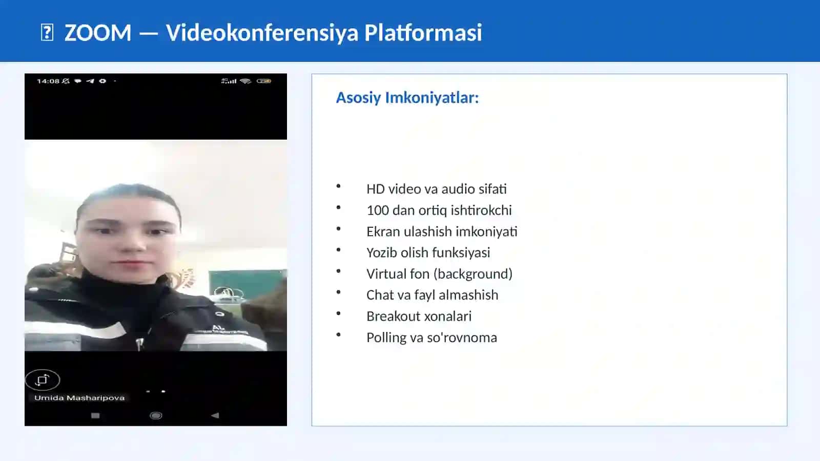 Masofaviy Ta'lim va Videokonferensiya Platformalari 3