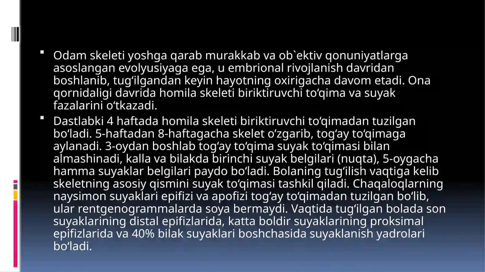 Yoshlarda va keksalik davrida suyak-bo’g’im sistemasini o’ziga xos o’zgarishlari 3