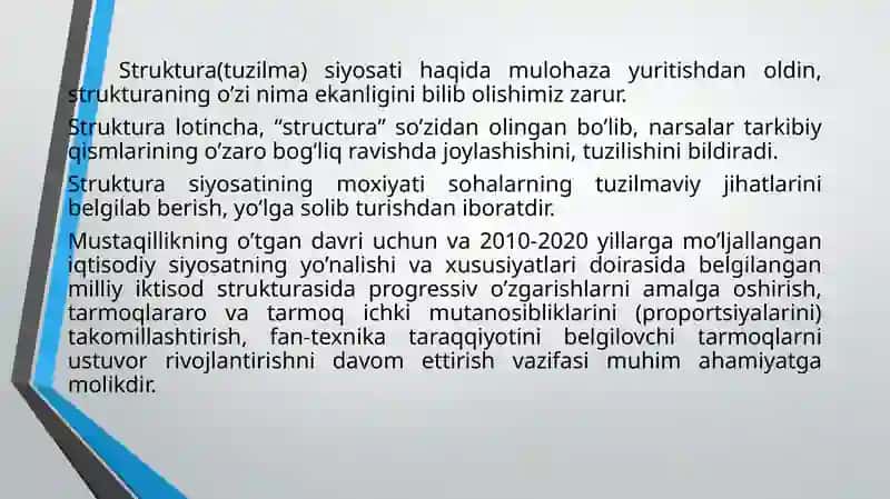 SANOATTARMOQTUZILMASI VA TARKIBIY SILJISHLAR 3