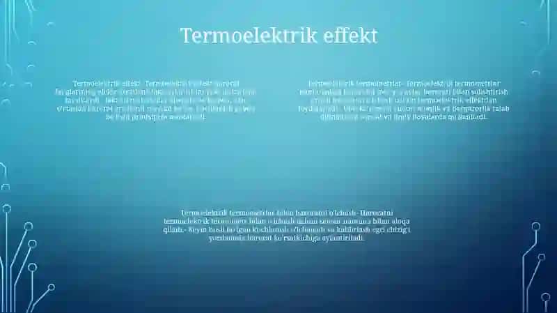 Termoelektrik Termometrlar Bilan Temperaturani OʻLchash 3