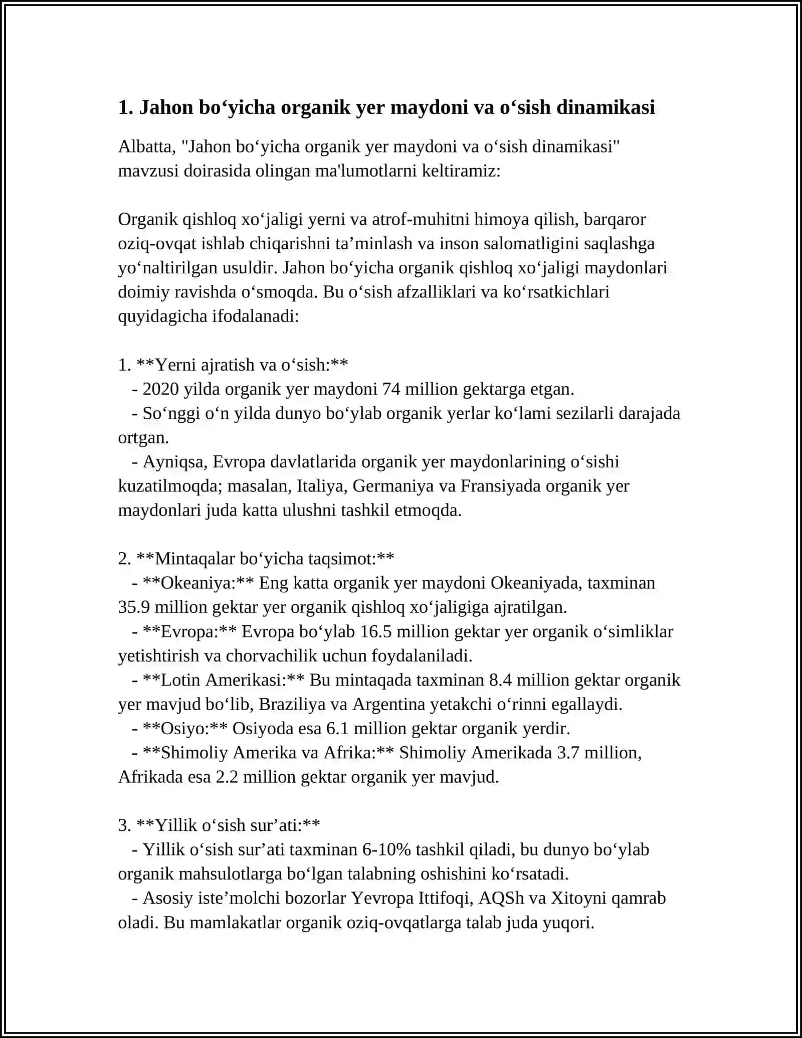 JAHONDA ORGANIK QISHLOQ XO‘JALIGINING RIVOJLANISH KO‘RSATGICHLARI 3