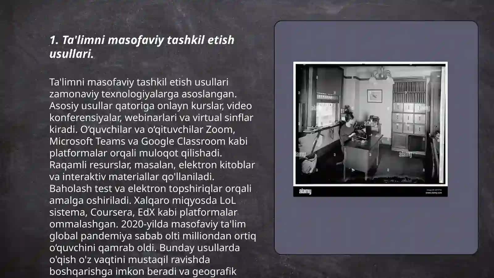 Ta'limni masofaviy tashkil etish usullari 3