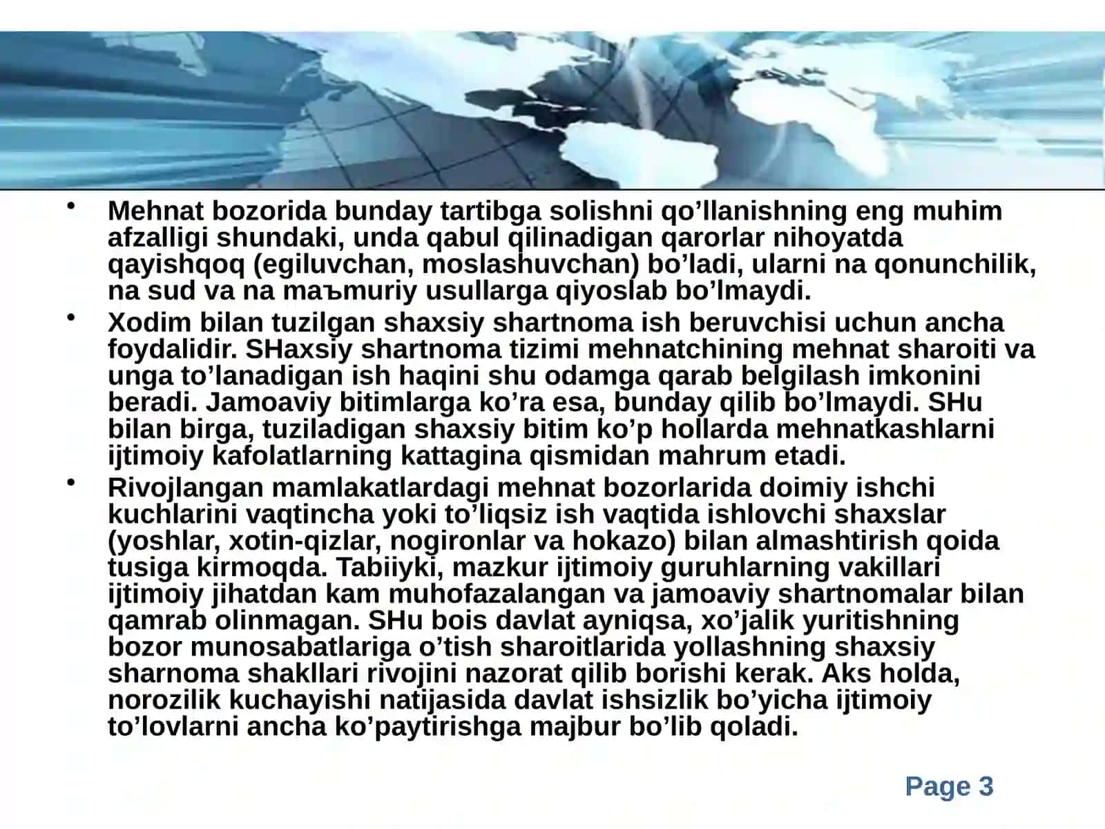 Xalqaro mehnat taqsimoti toʻgʻrisida gʻoyalar 3