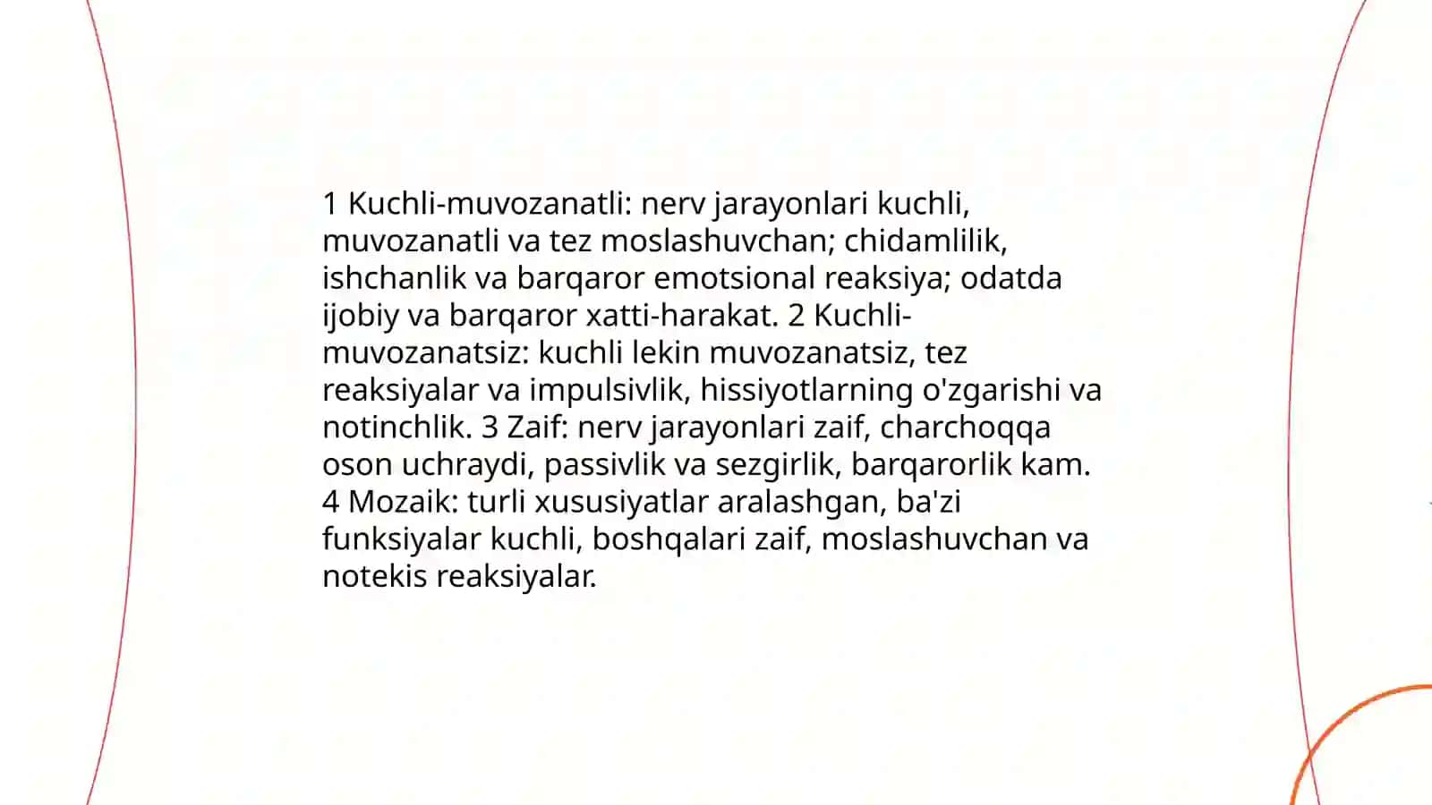 Pavlov Krechmer shaxs tiplari 3