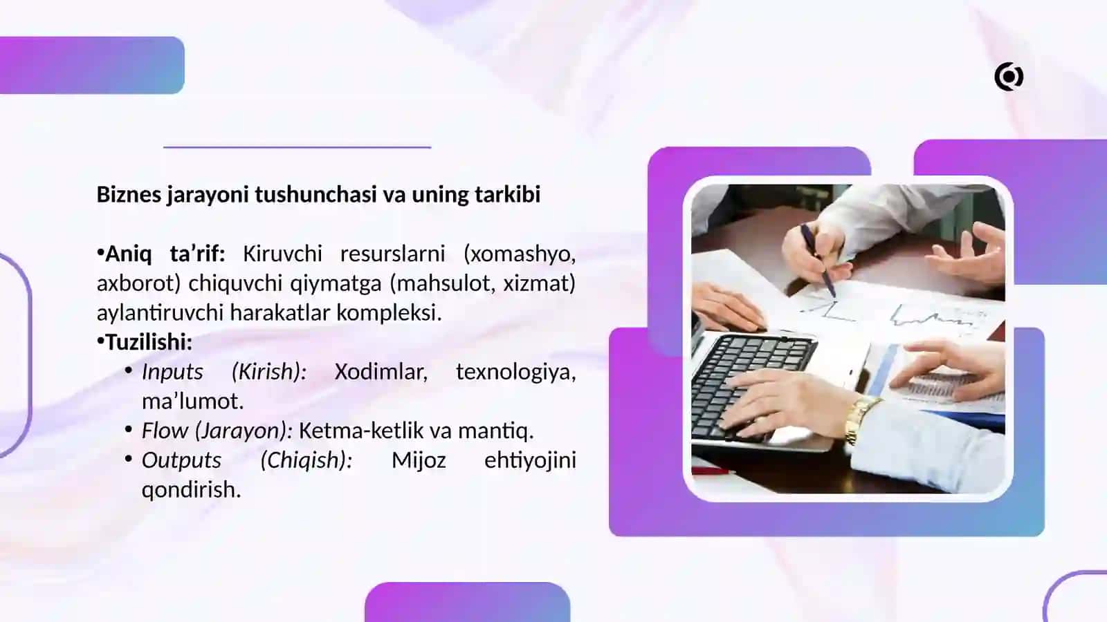 Biznes jarayonlarini optimallashtirish uchun axborot tizimlarining ro`li 3
