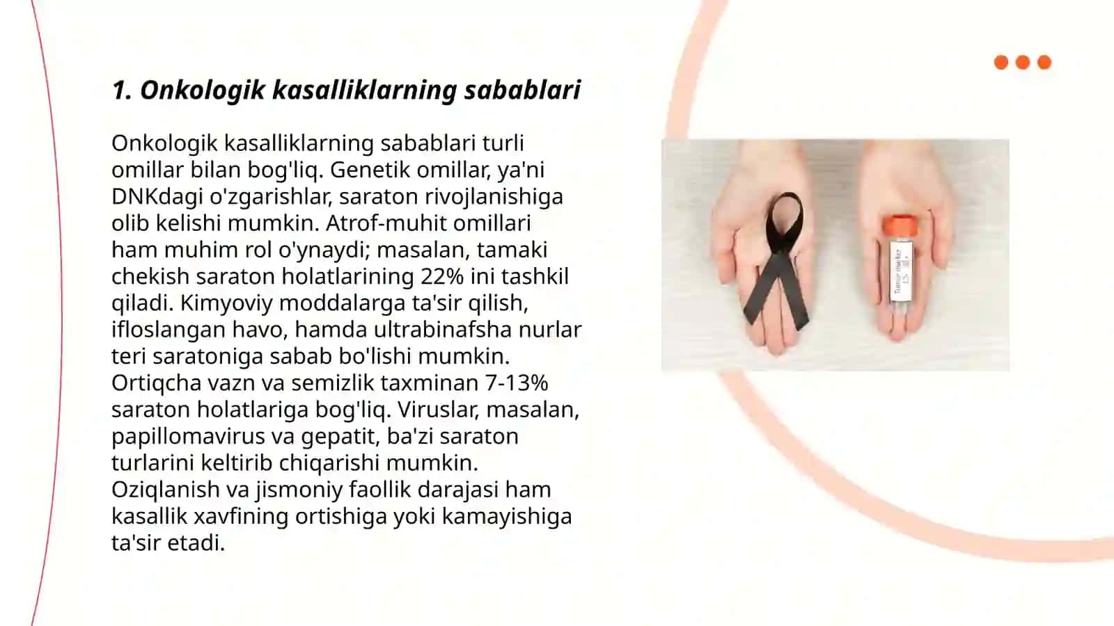 Onkologik kasalliklar haqida tushuncha 3