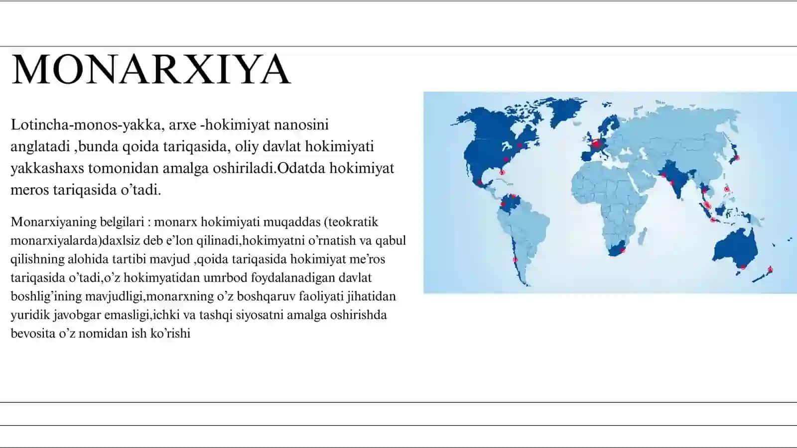 DAVLAT BOSHQARUV SHAKLI TUSHUNCHASI TURLARI HAMDA O’ZIGA XOS JIHATLARI 3