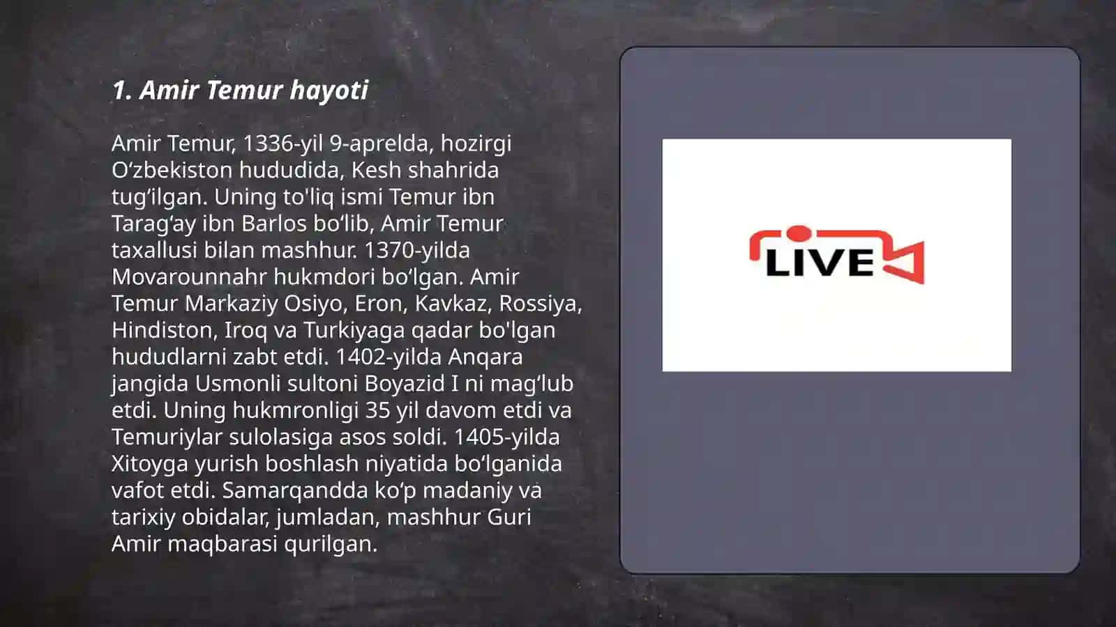 Amir Temur hayoti 3