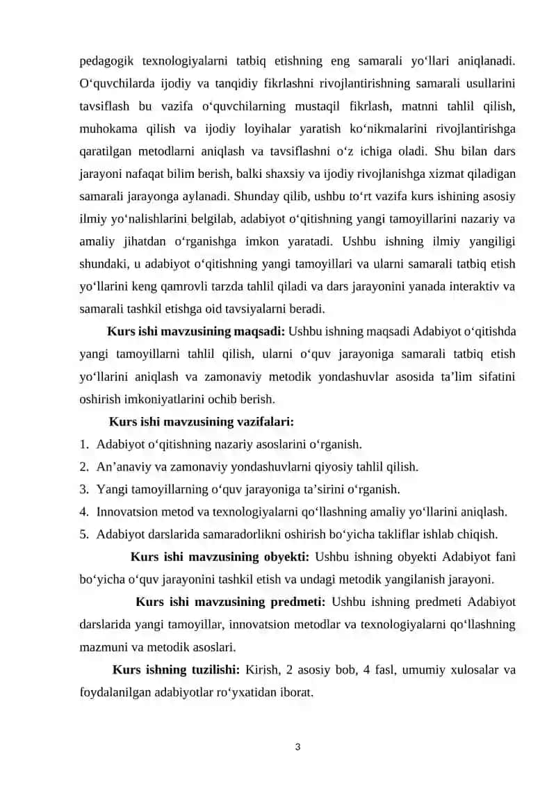 Adabiyot o‘qitishning yangi tamoyillari 3