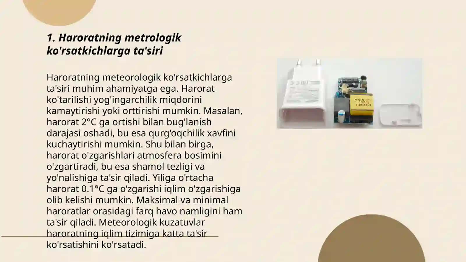 Harorat va boshqa tashqi omillarning metrologik hususiyatlarga ta'siri 3