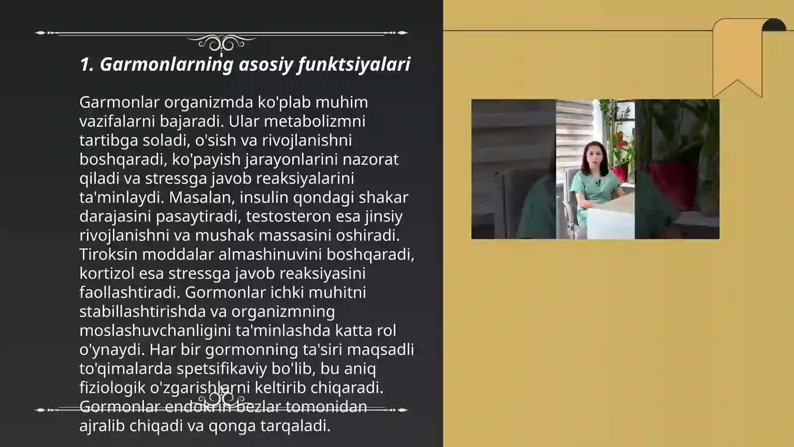 Garmonlar faoliyati 3