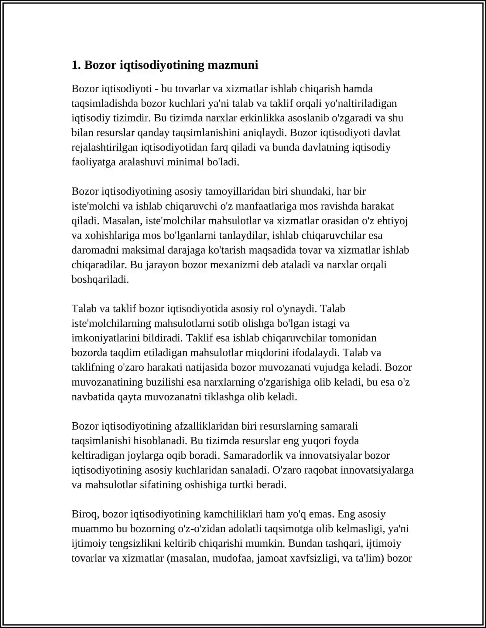BOZOR IQTISODIOTIGA MUXOLIF-SOTSIALISTIK YO’NALISH MOXIATI VA UNING TARIXIY TADBIRI 3