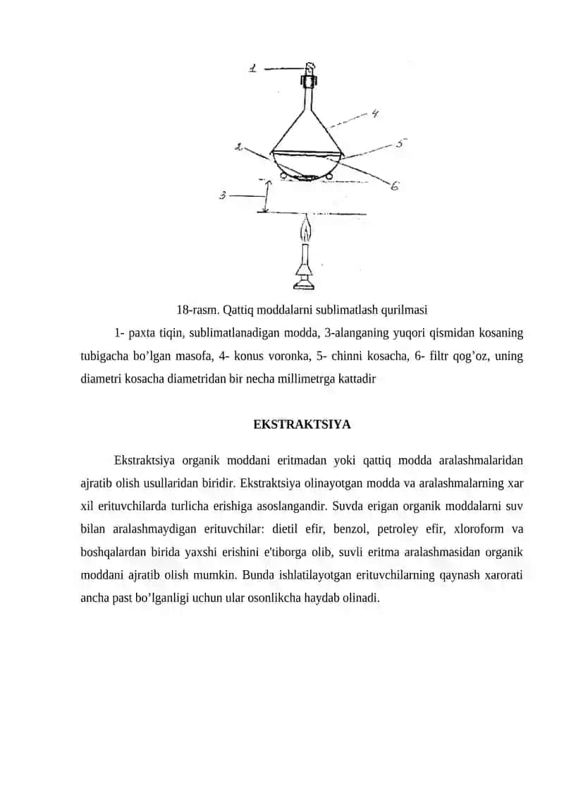 SUBLIMATLASH, XROMATOGRAFIYA 3