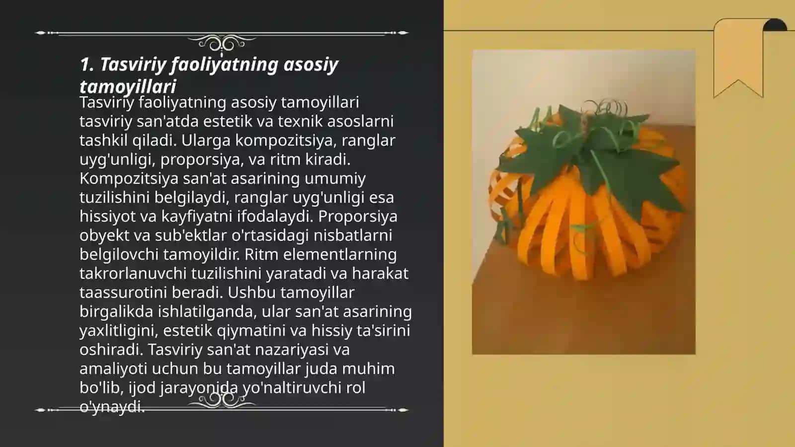 Tasviriy faoliyat mashģulotlarini tashkil qilish 3