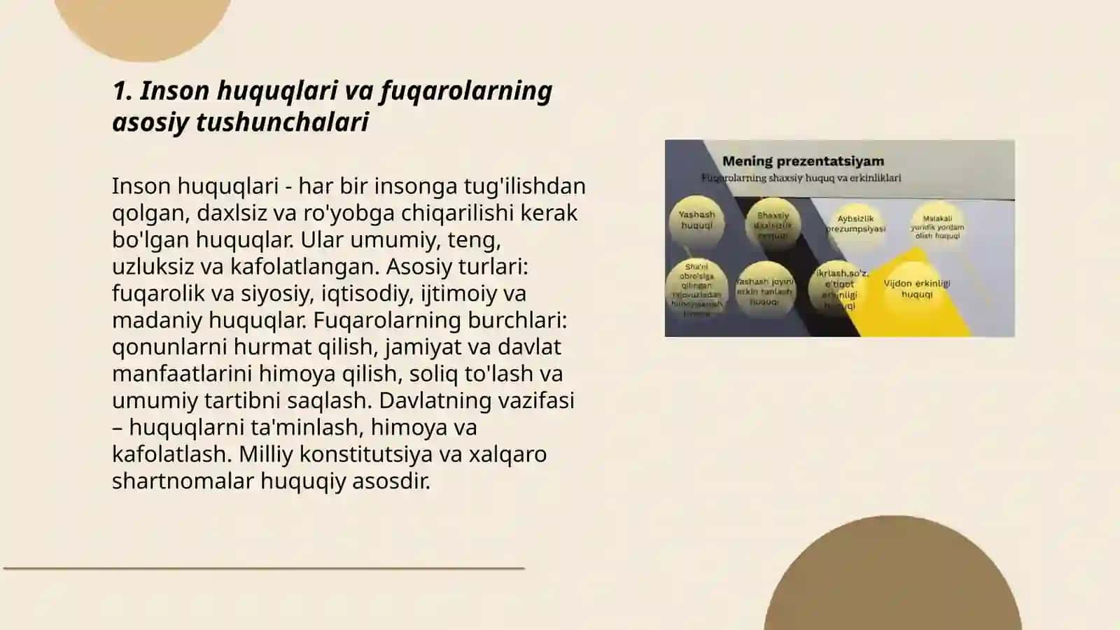 Inson va fuqarolarning asosiy huquqlari erkinliklari va burchlari 3