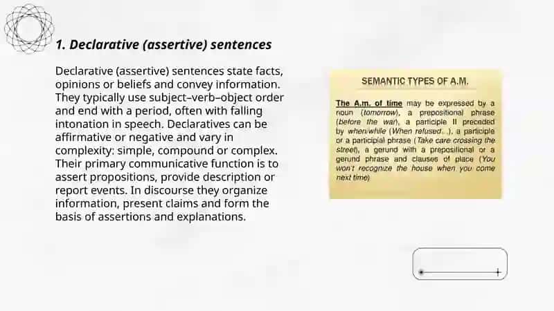 Semantic types of sentences 3