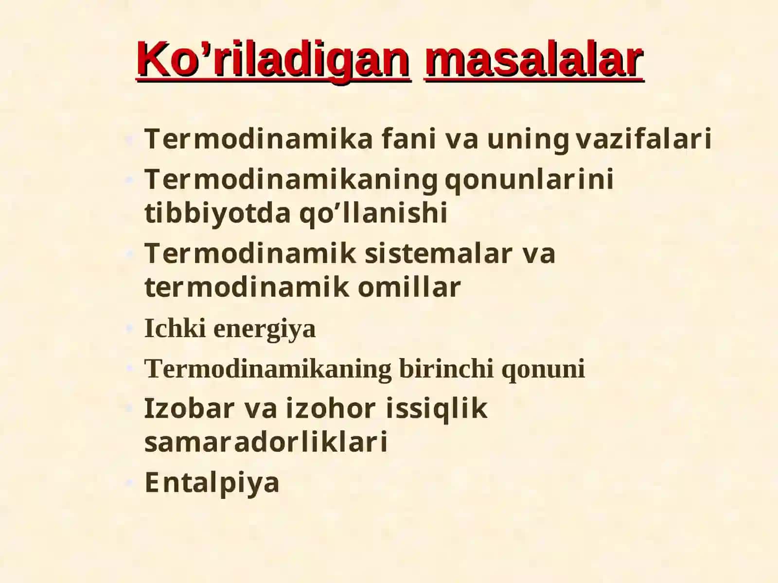 KIMYOVIY TERMODINAMIKA VA BIOENERGETIKA 3