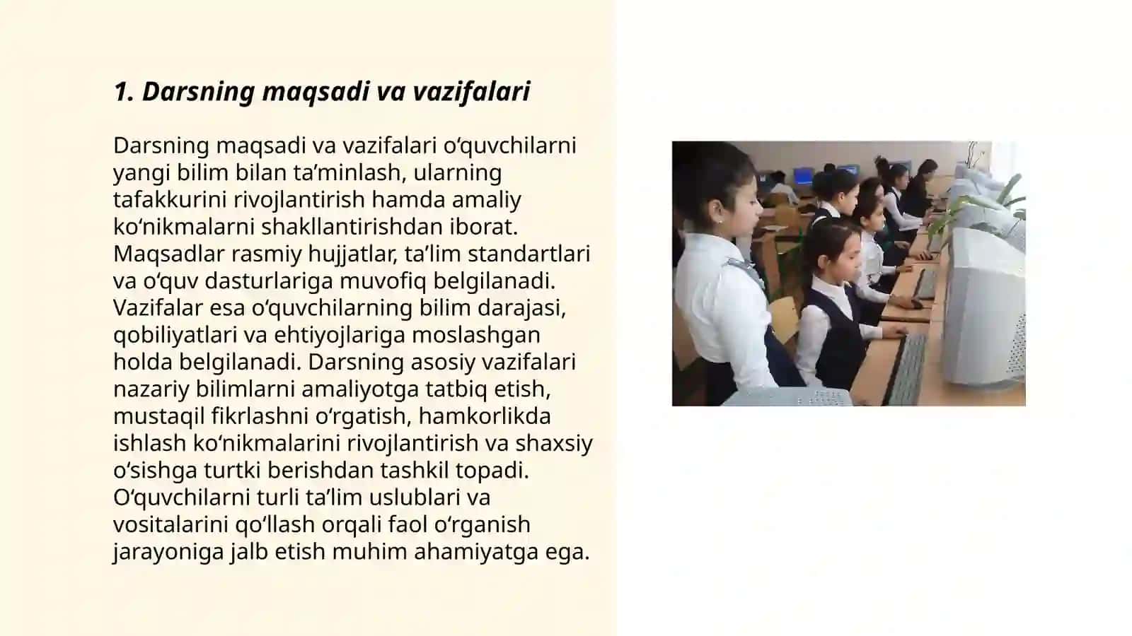 Dars reja konspekti 3