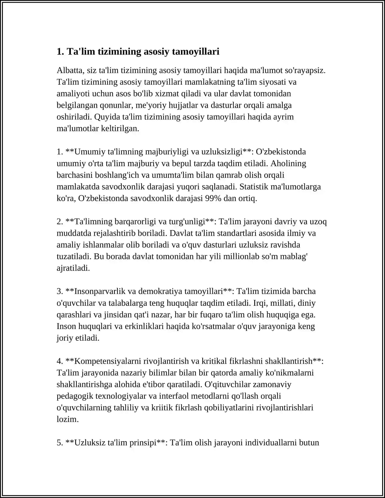 TA`LIM TIZIMI, TURLARI VA SHAKLLARI 3