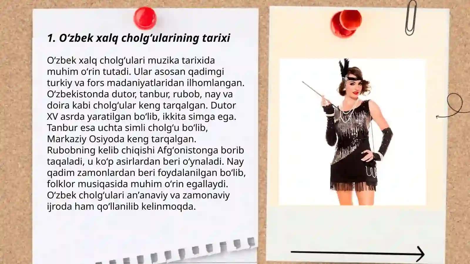 Oʻzbek xalq cholğulari bilan tarbiyalanuvchilarni tanishtirish va ularda chalishga oʻrgatish 3