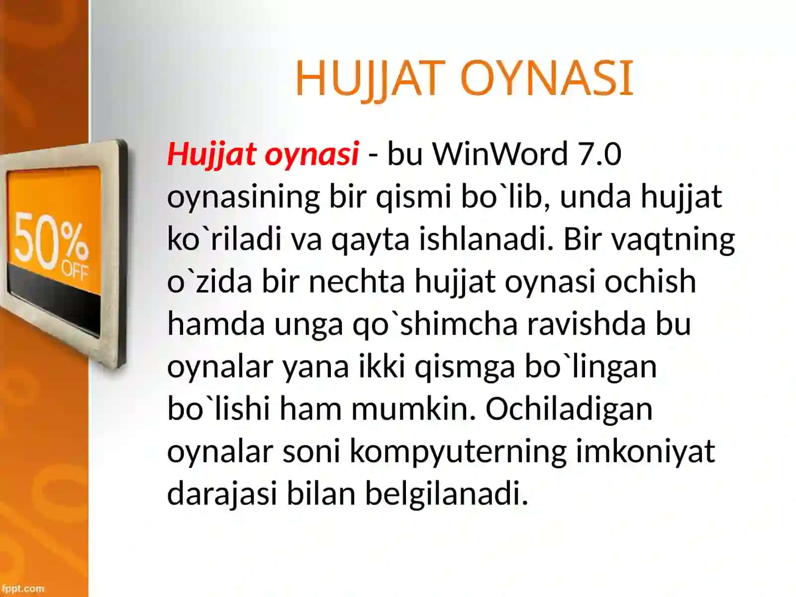 OYNALAR BILAN ISHLASH 3