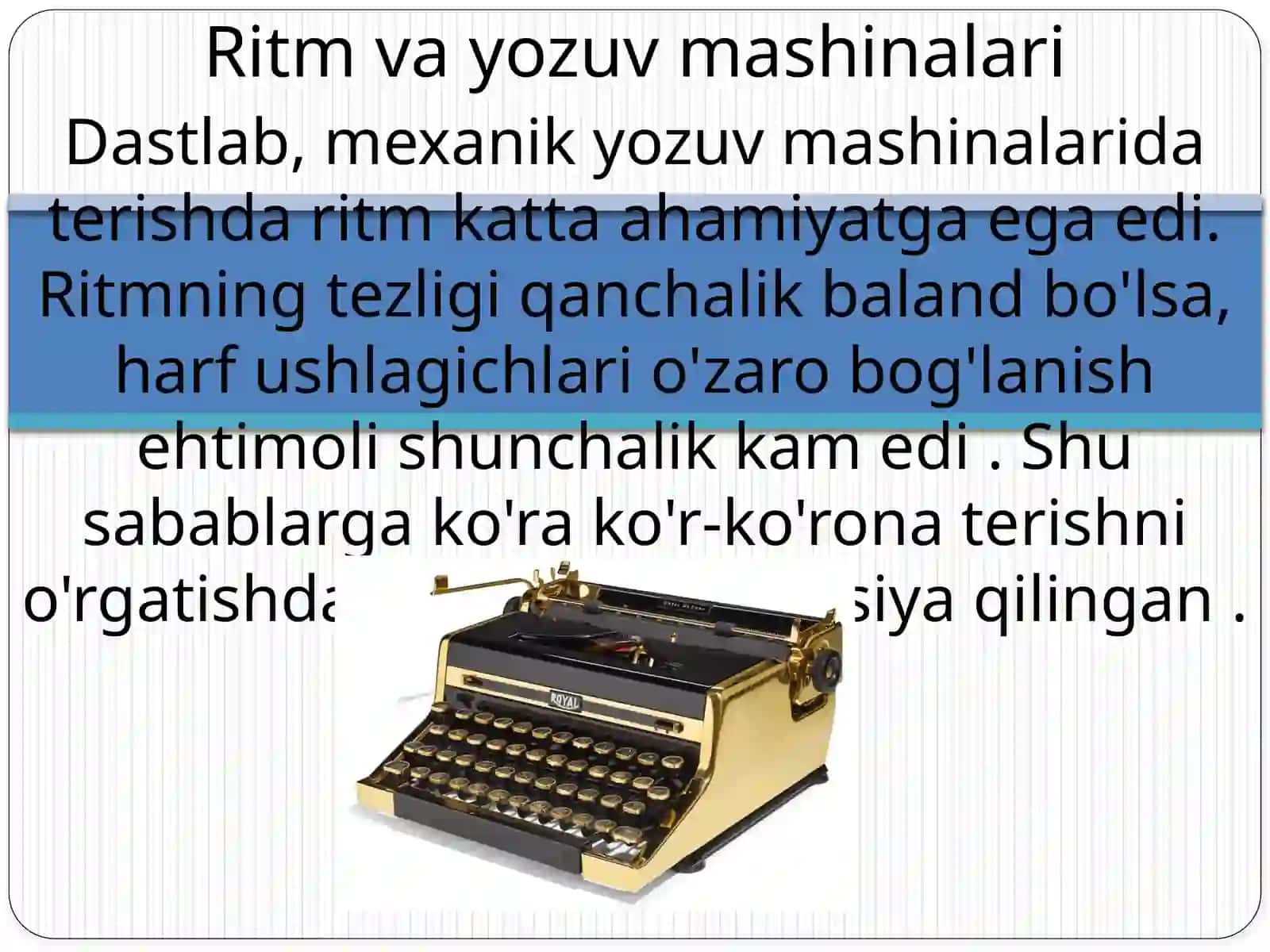 Ritimlashgan matn terish nio’zigaxosliklari 3