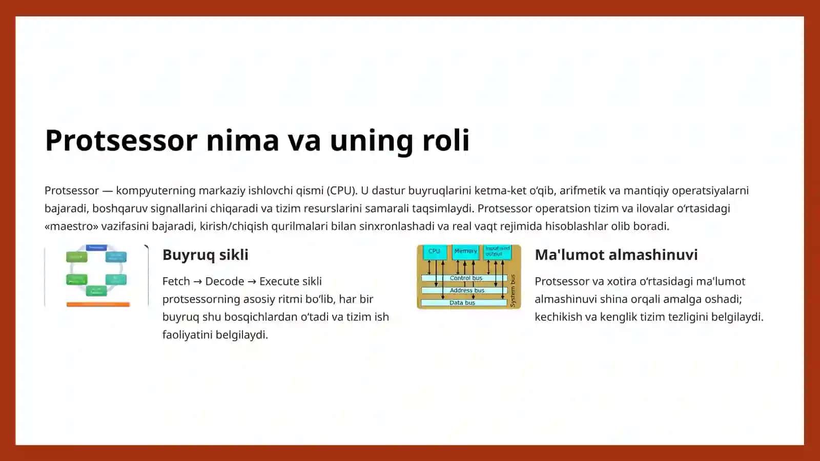 Raqamli protsessorlar. 3