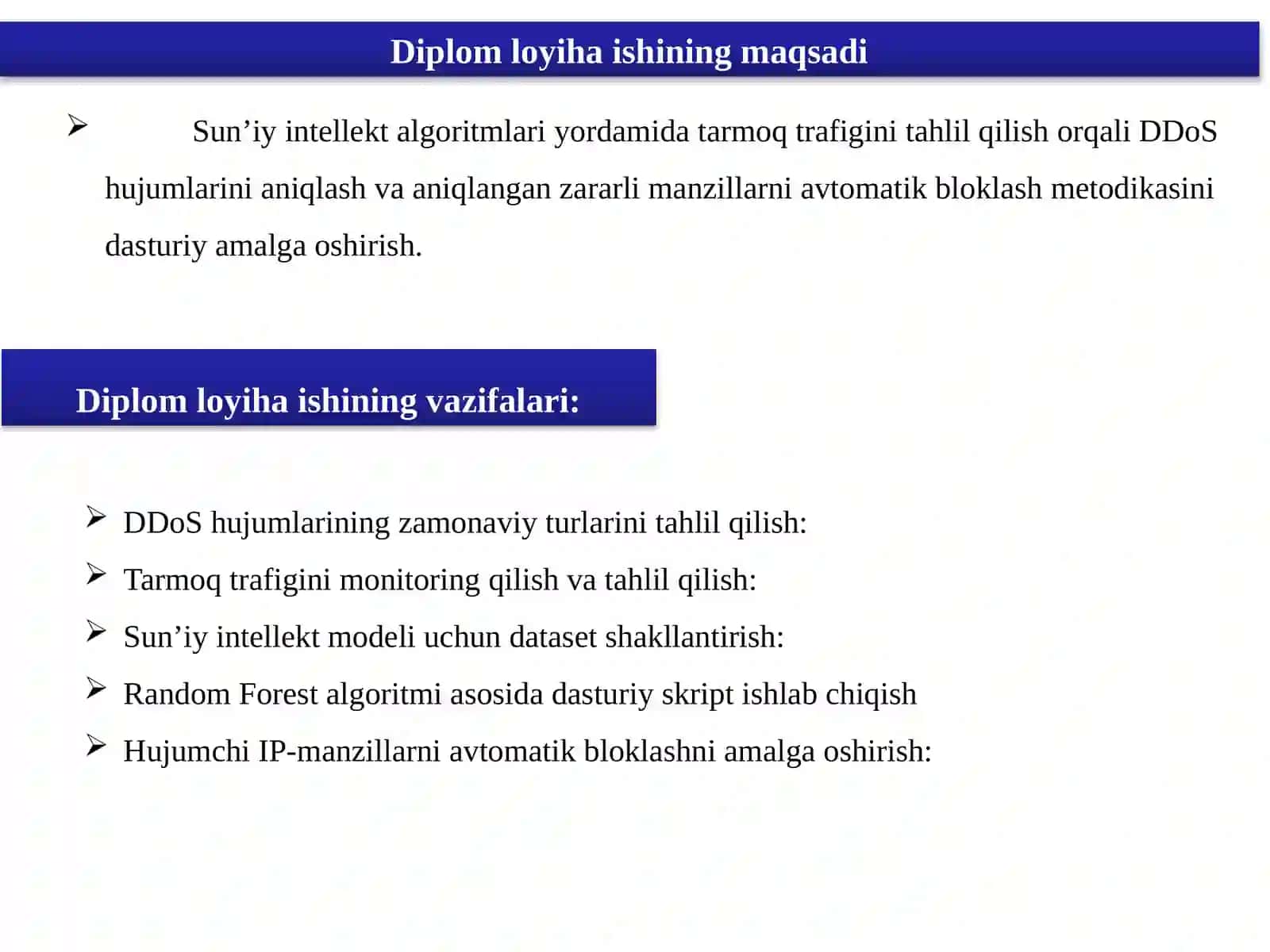 Sun’iy intellekt asosida DDOS hujumlarni aniqlash va oldini olish usullari 3