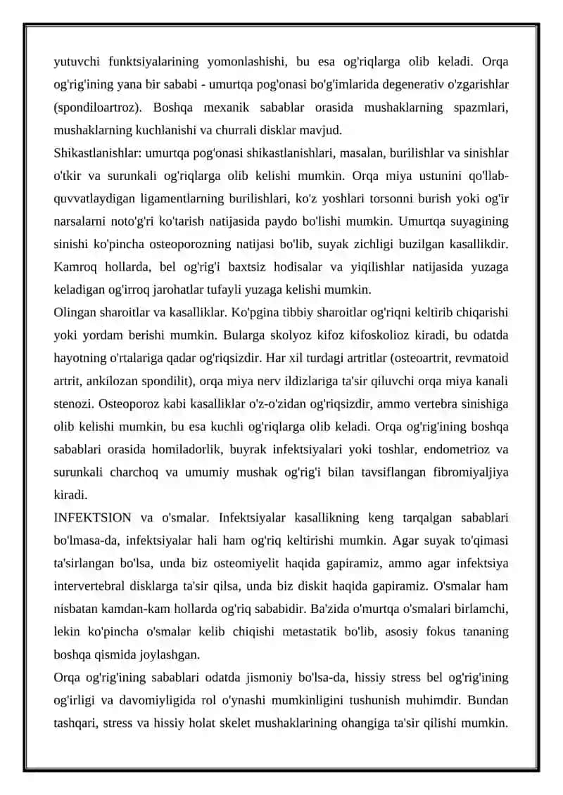 ARTIRIT BELDA OGRIQ SINDROMI DORI BOSITALARI 3