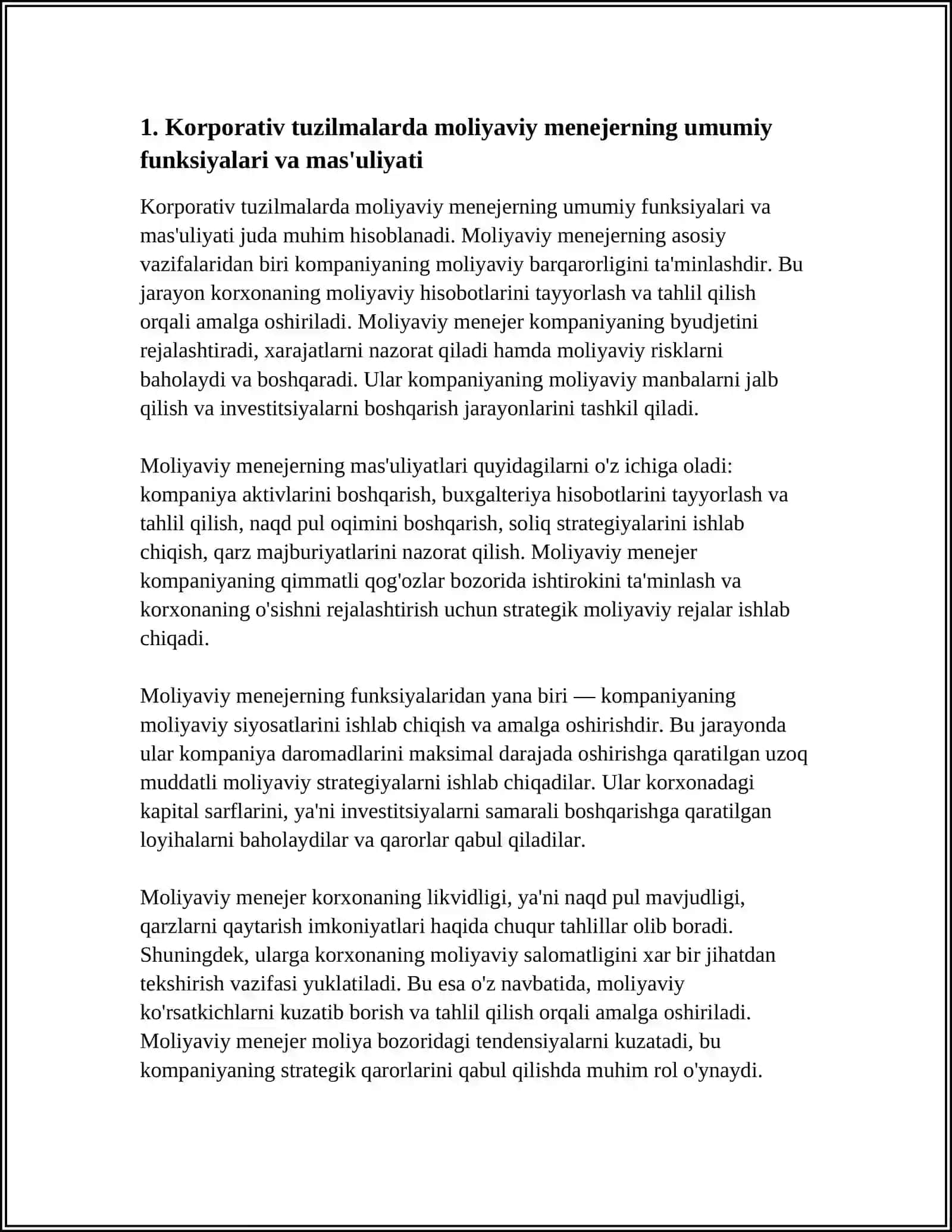 KORPORATIV TUZILMALARDA MOLIYAVIY MENEJERNING ROLI 3