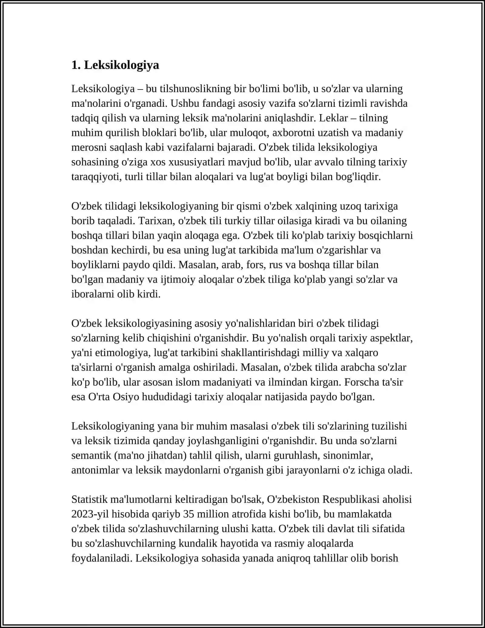LUGʻATSHUNOSLIK 3