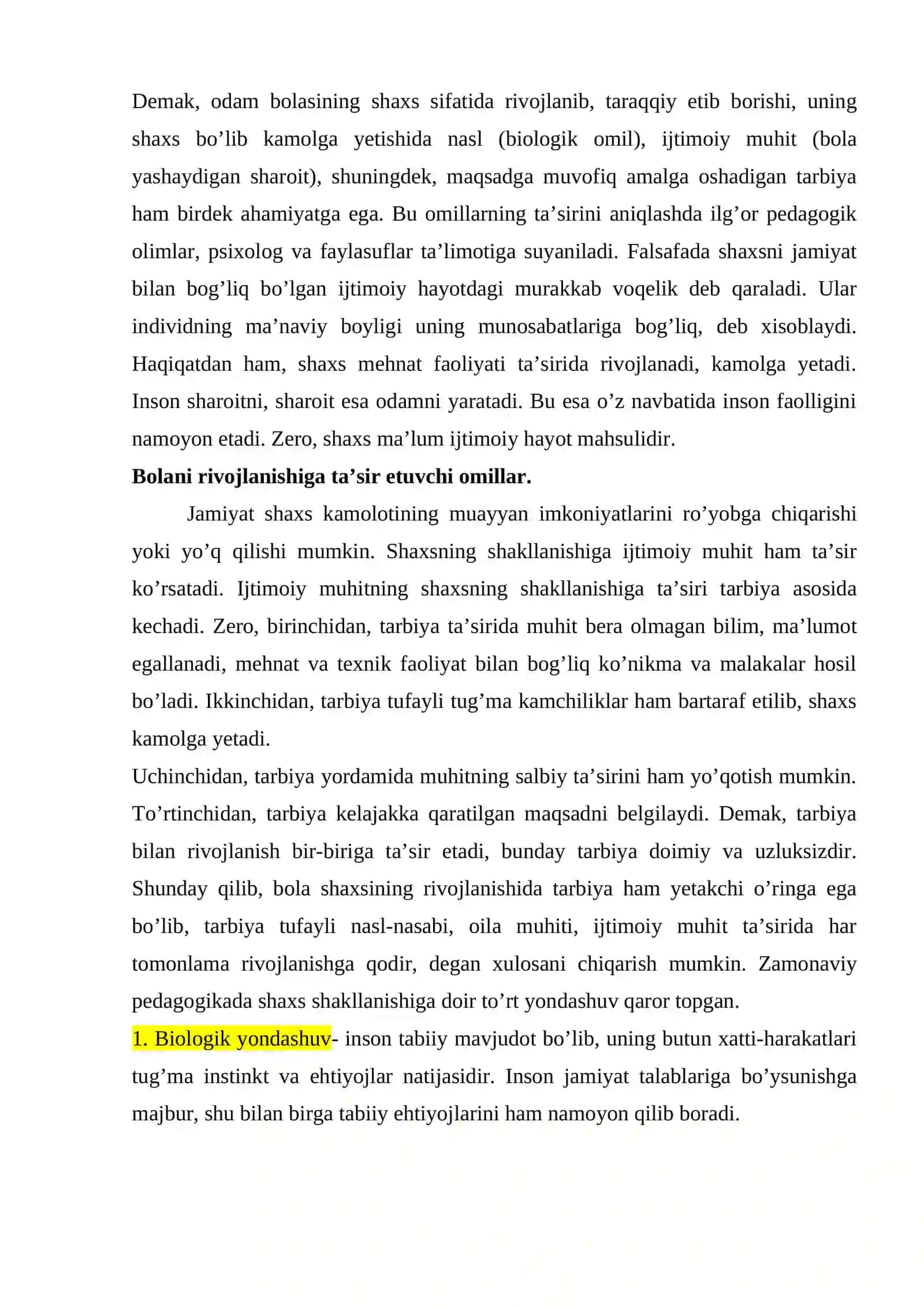 Bolalik – insonning ijtimoiy hayot meʼyorlarini egallay boshlash davri 3