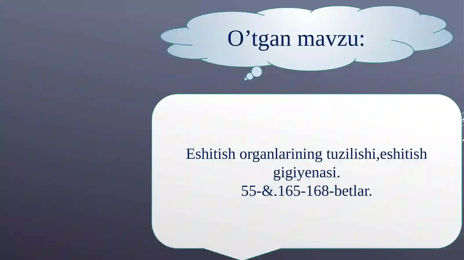 Muvozanatsaqlash, muskulsezish va tuyg’u organlari 3