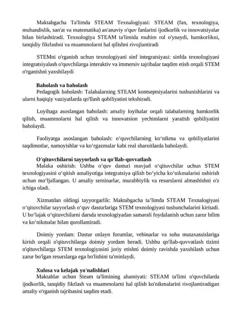 Maktabgacha Ta'Limda Steam Texnalogiyasi 3