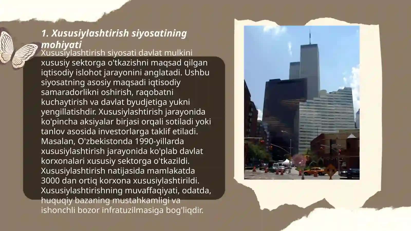 Xususiylashtirish siyosati va uning iqtisodiyotdagi o‘rni 3