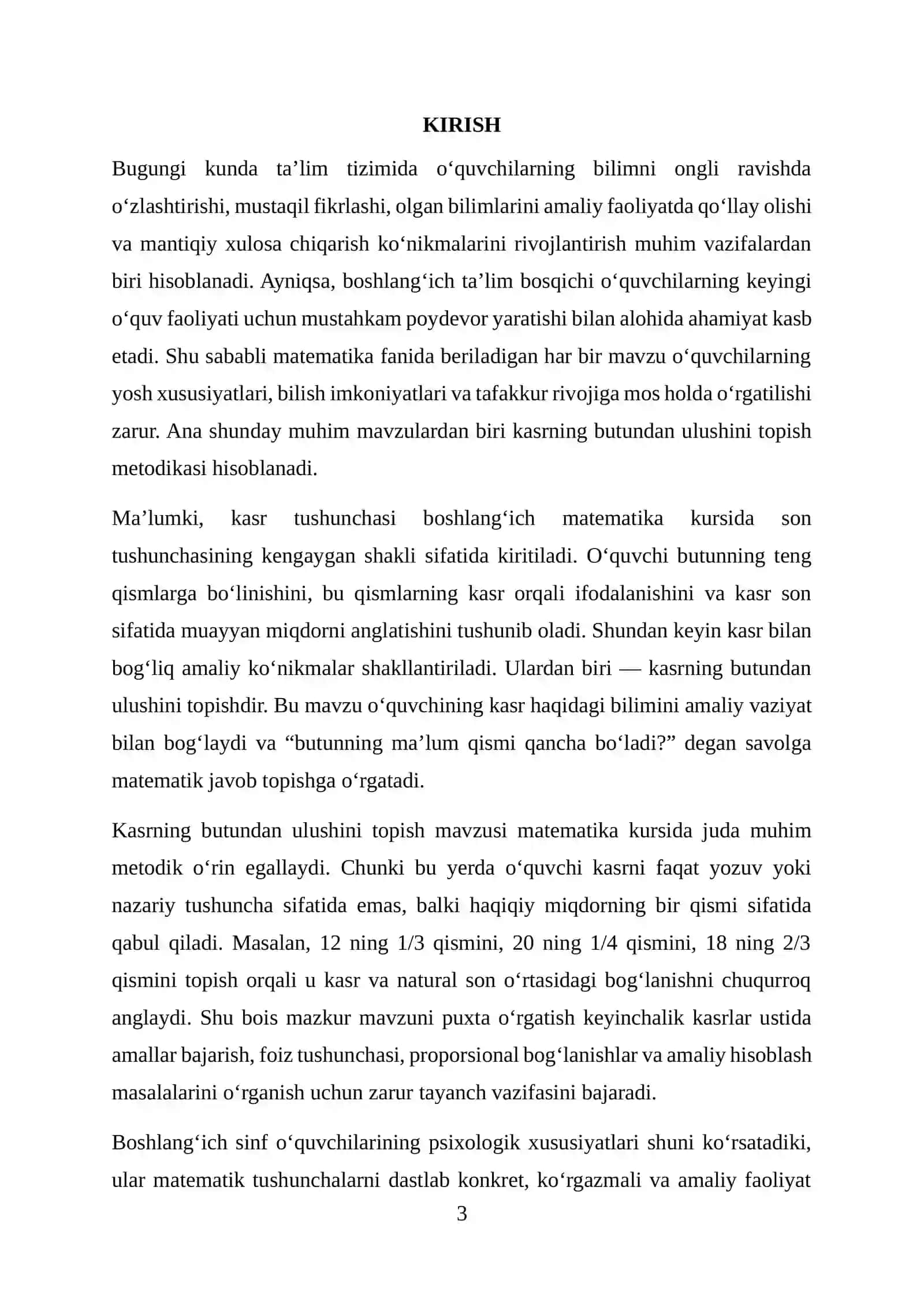 KASRNING BUTUNDAN ULUSHINI TOPISH METODIKASI 3