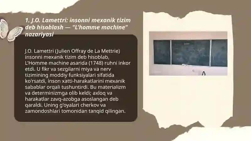 J.O. Lamettri, J.L.Byuffonning qarashlari 3