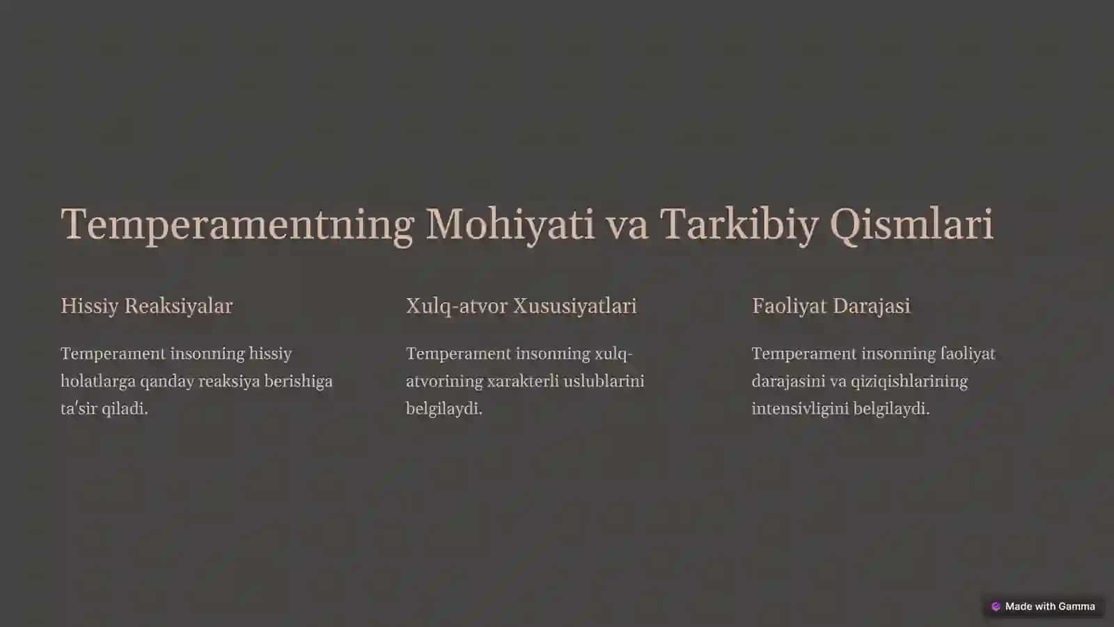 Umumiy Psixologiya: Temperament va Uning Nazariyalari 3