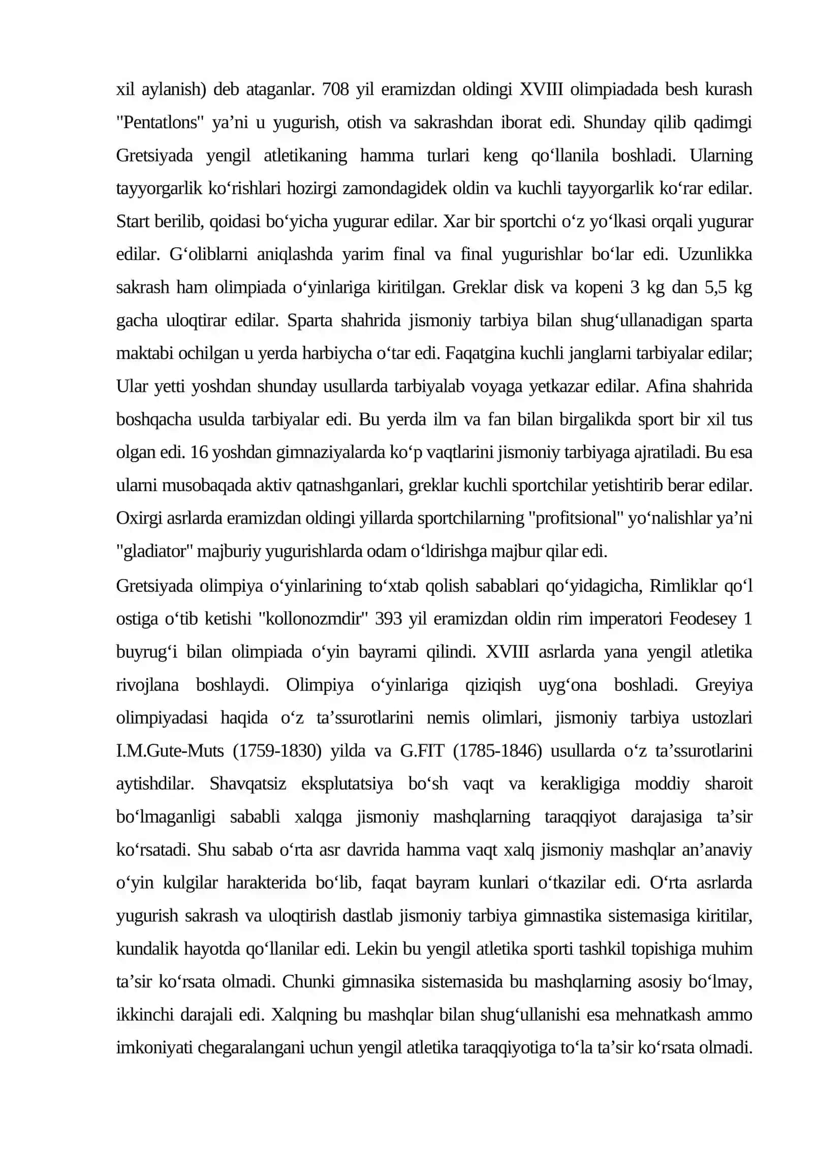 Yengil atletika tarixi va rivojlanishi 3
