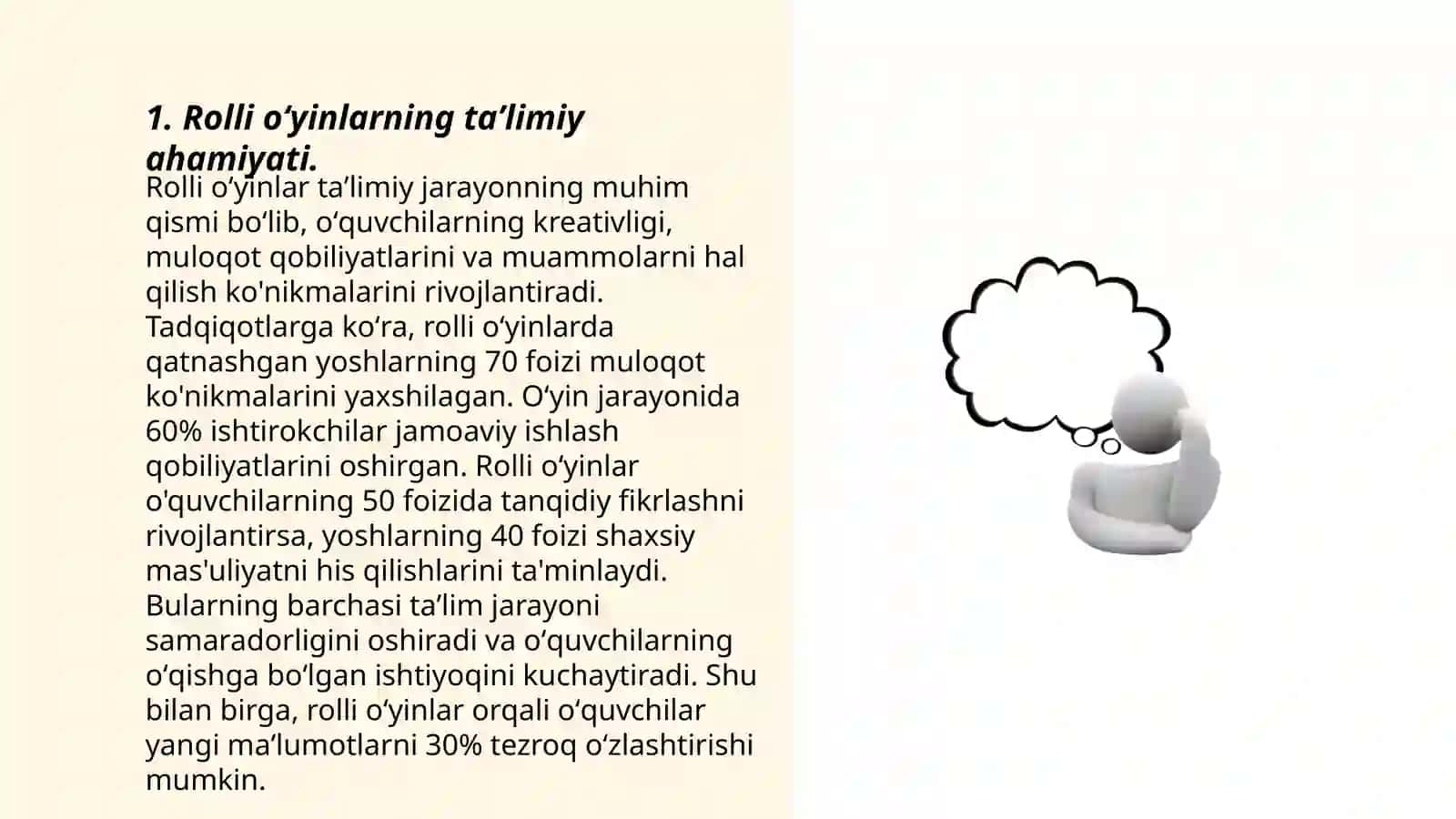Erta bolalik davrida rolli oʻyinlarga rahbarlik qilish metodikasi va maktabgacha yoshdagi bolalar misolida 3
