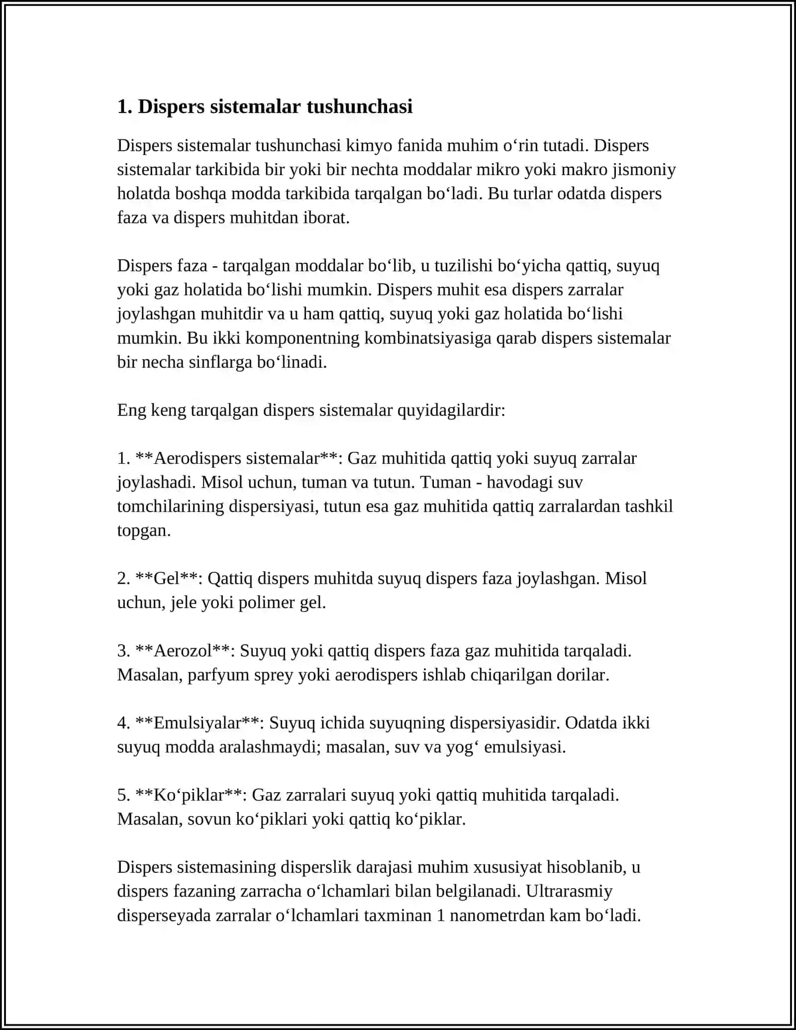 DISPERS SISTEMALAR 3