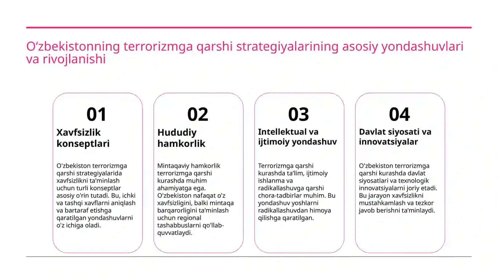 Oʻzbekistonning terrorizimga qarshi kurashi va tajribasi 3